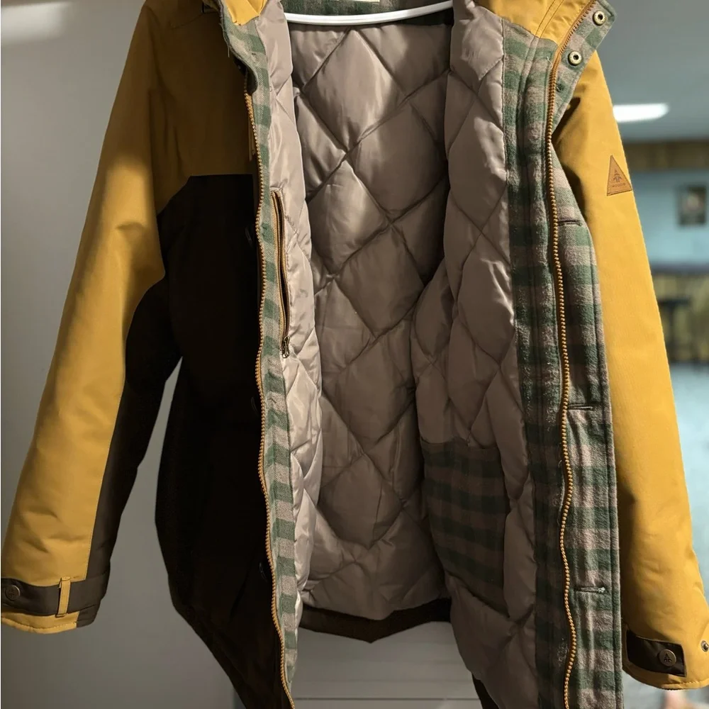 Yellow and Brown Men's Jacket - Picture 3 of 3